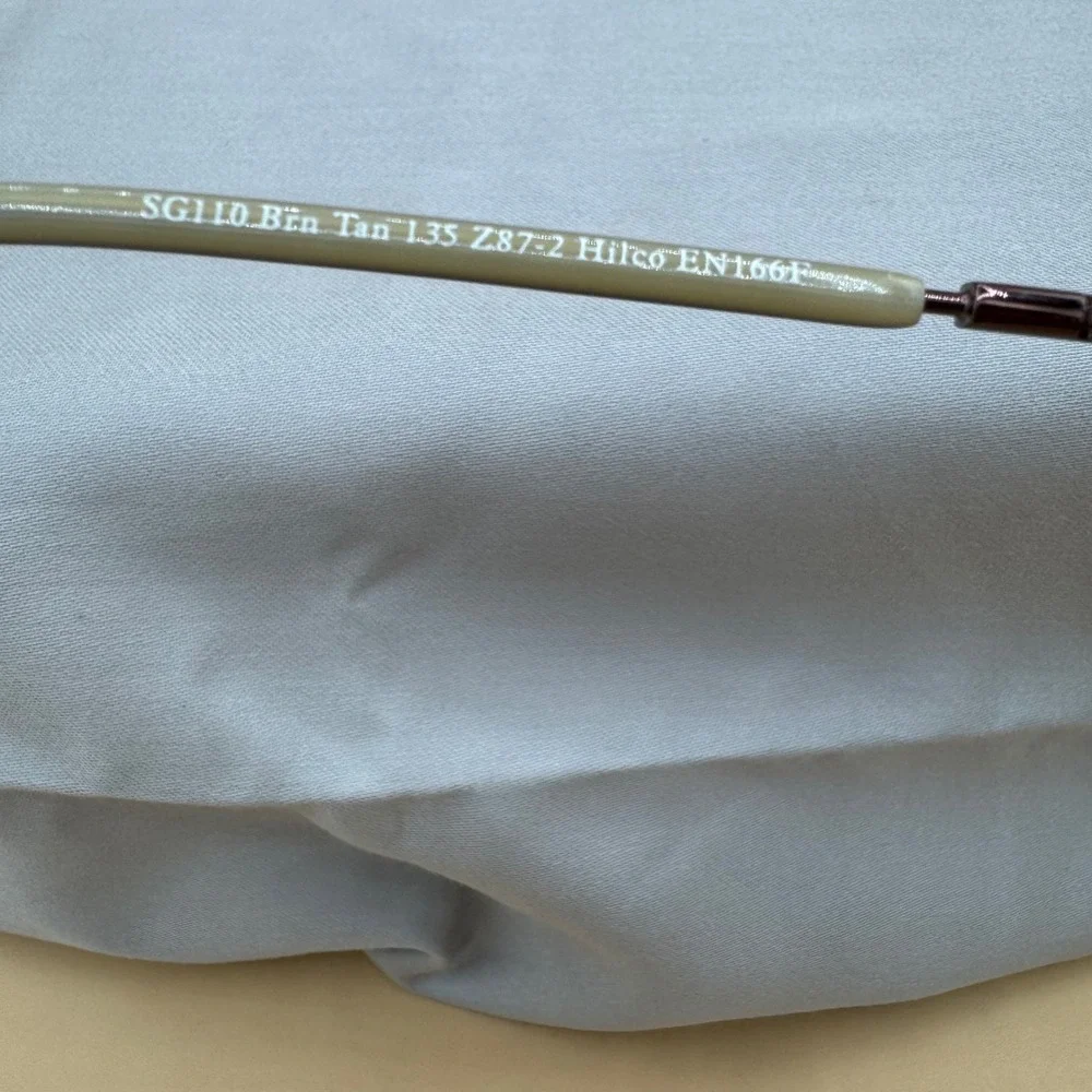 Hilco A2 High Impact Eyewear Frames Brown Tan Oval SG110‎ 49-18-135 NOS New